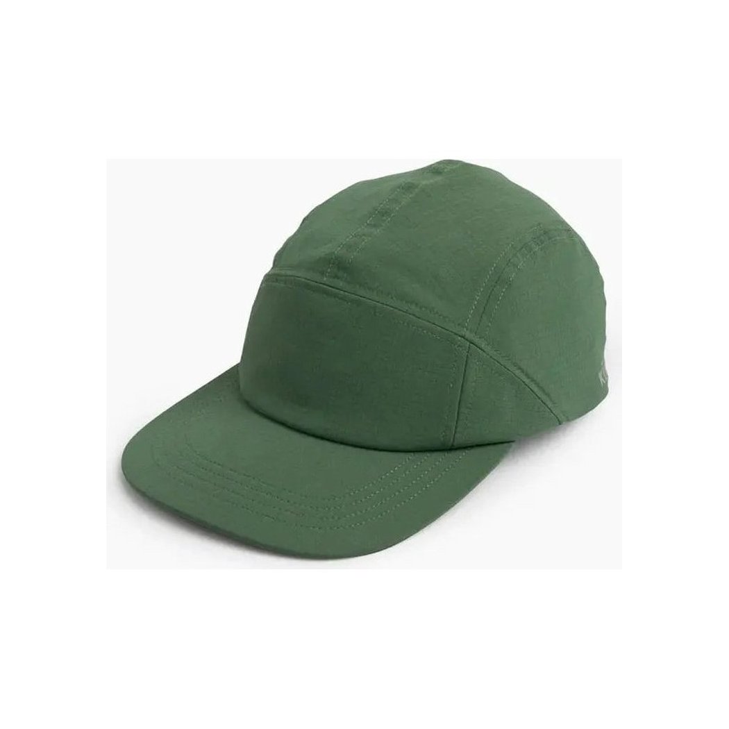 A front view of the Kuhl Breeze Cap in Pirate Blue with a flat brim against a white background.