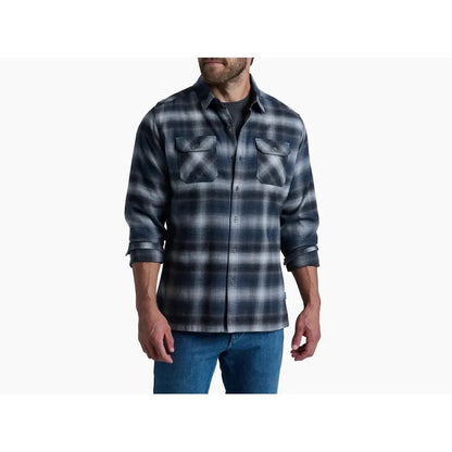 Kuhl Men's Dillingr Flannel Long Sleeve-Men's - Clothing - Tops-Iron Grey-M-Appalachian Outfitters