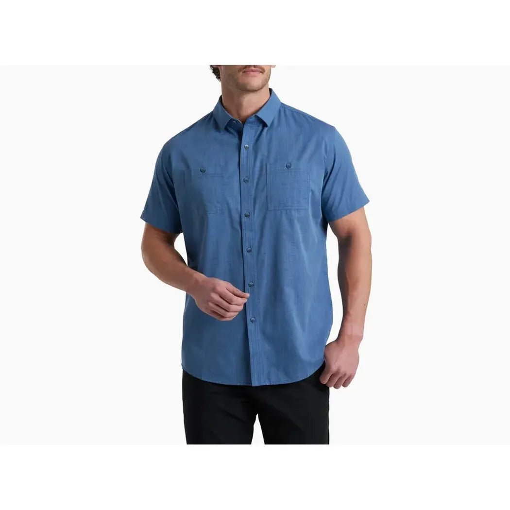 Kuhl Men's Karib Stripe-Men's - Clothing - Tops-River Blue-M-Appalachian Outfitters