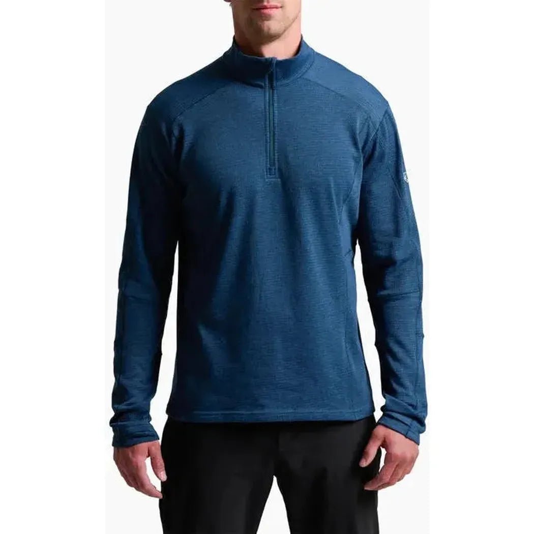 Kuhl Men's Reactiv Lite Grid 1/4 Zip-Men's - Clothing - Tops-Midnight-M-Appalachian Outfitters