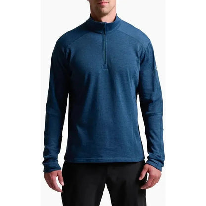 Kuhl Men's Reactiv Lite Grid 1/4 Zip-Men's - Clothing - Tops-Midnight-M-Appalachian Outfitters