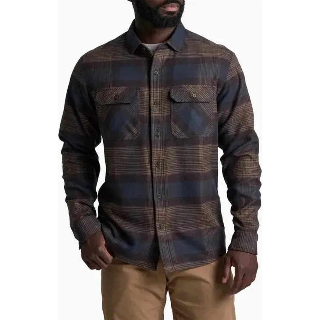 Kuhl Men's Rydr Flannel Long Sleeve-Men's - Clothing - Tops-Dark Roast-M-Appalachian Outfitters