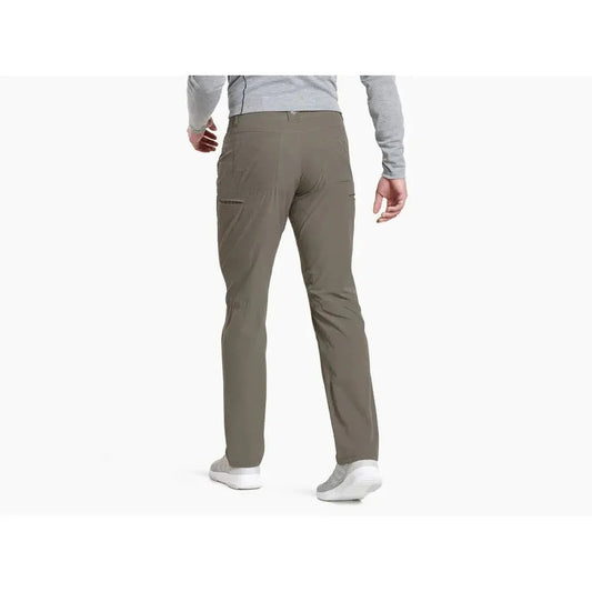 Back view of the Kuhl Men's Silencr Pant in Storm Khaki on a model against a white background.