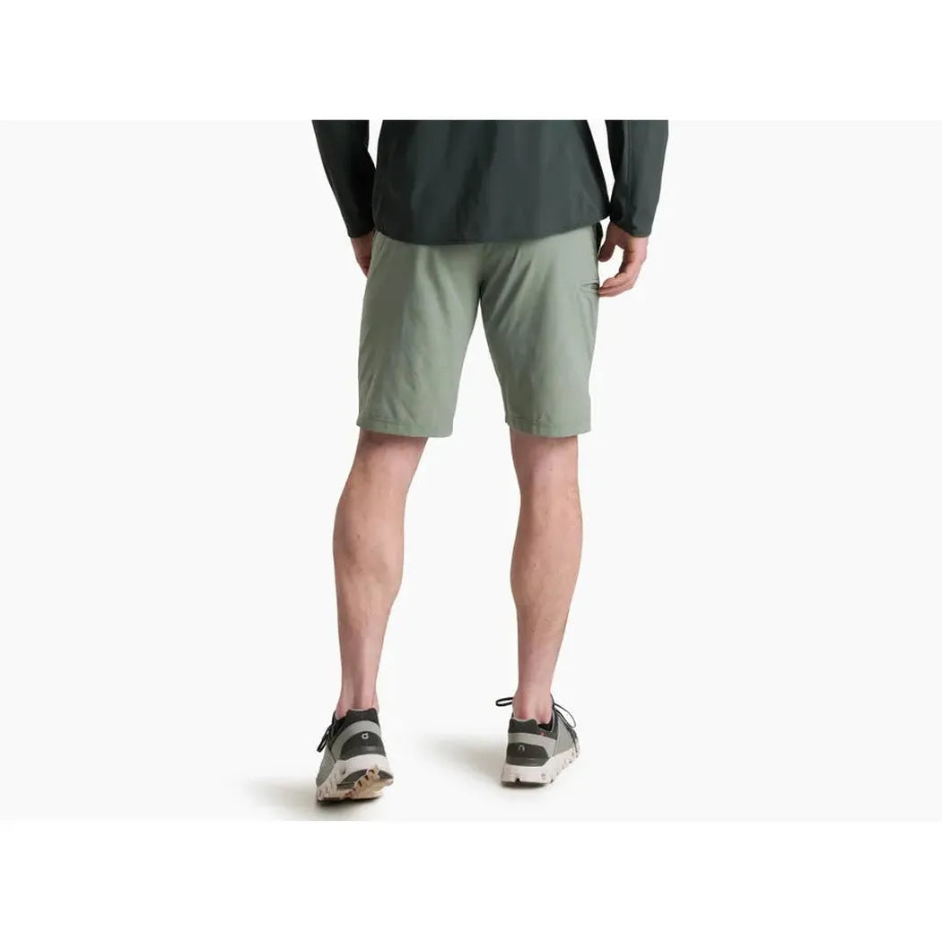 Back view of the Kuhl Men's Upriser Short in Slate Green on a model against a white background.