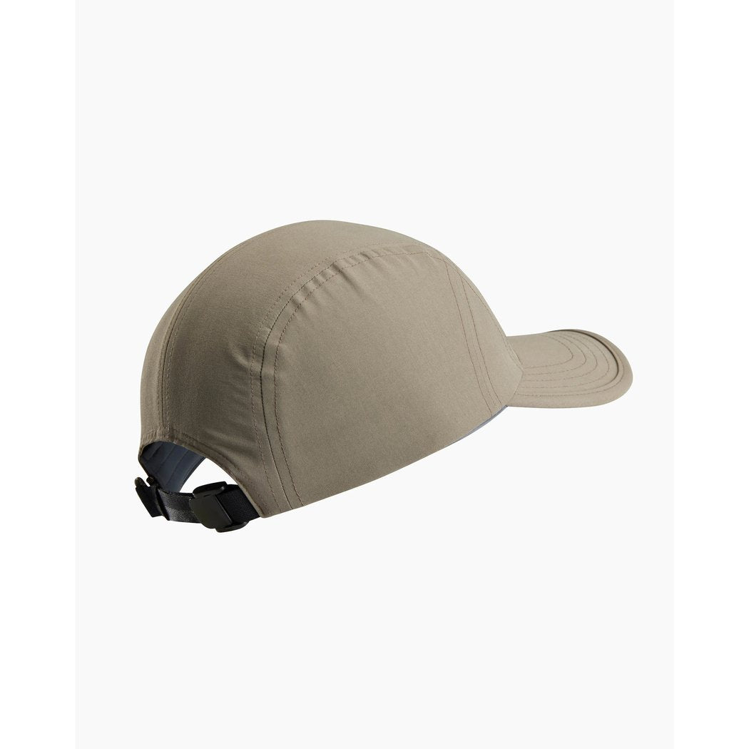 Back view of the Kuhl Renegade Hat in Burnt Olive showing the adjustable strap and white background.