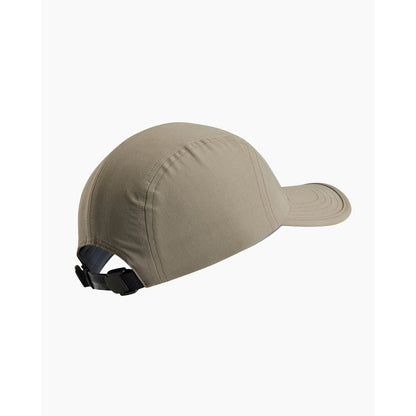 Back view of the Kuhl Renegade Hat in Burnt Olive showing the adjustable strap and white background.