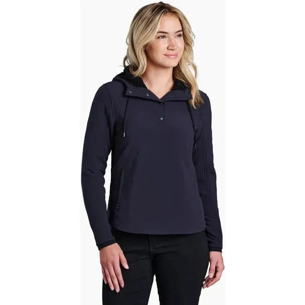 Kuhl Women's Aero Fleece Pullover-Women's - Clothing - Tops-Blackout-S-Appalachian Outfitters
