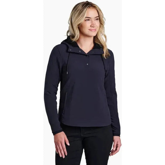 Kuhl Women's Aero Fleece Pullover-Women's - Clothing - Tops-Blackout-S-Appalachian Outfitters