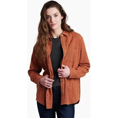 Kuhl Women's Avery Long Sleeve-Women's - Clothing - Tops-Copper-S-Appalachian Outfitters