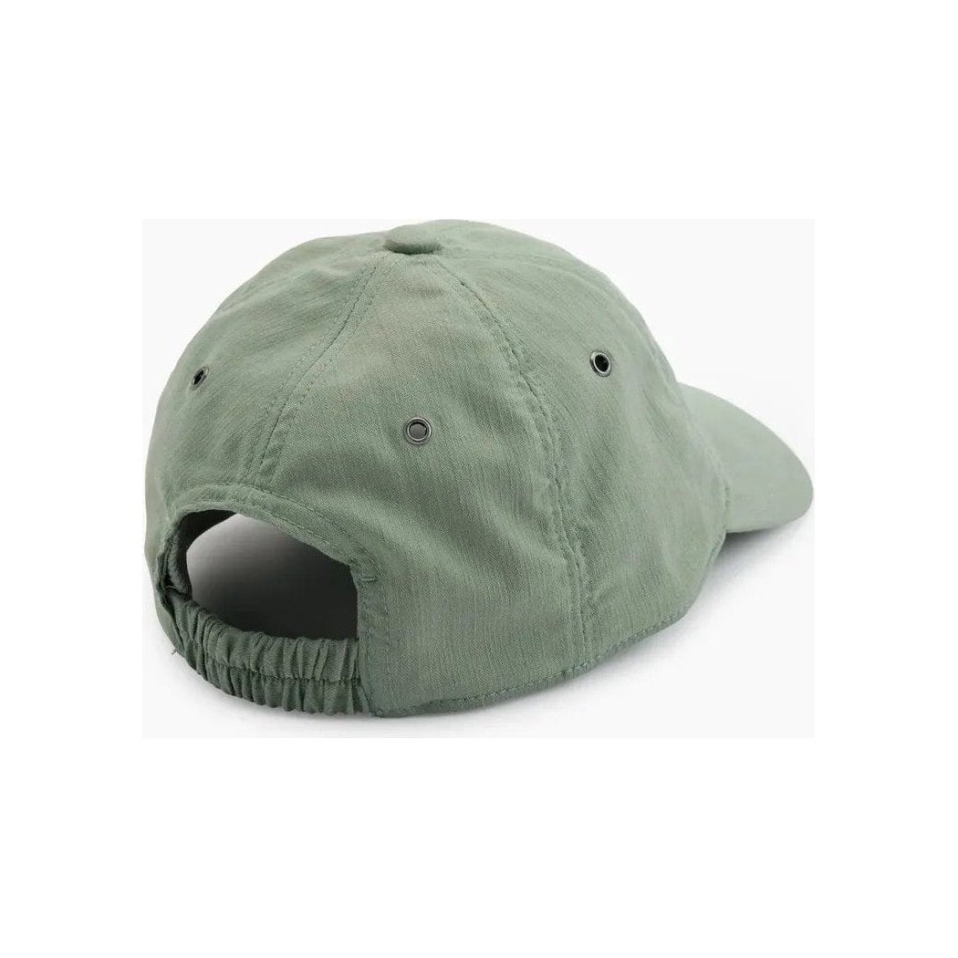 Back view of the Kuhl Women's Cabo Cap in Alpine Lake showing the open back and stitching against a white background.