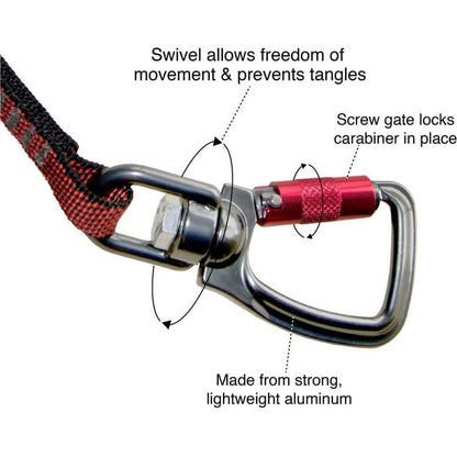 Kurgo Swivel Tether-Pets - Travel - Car Accessories-Appalachian Outfitters