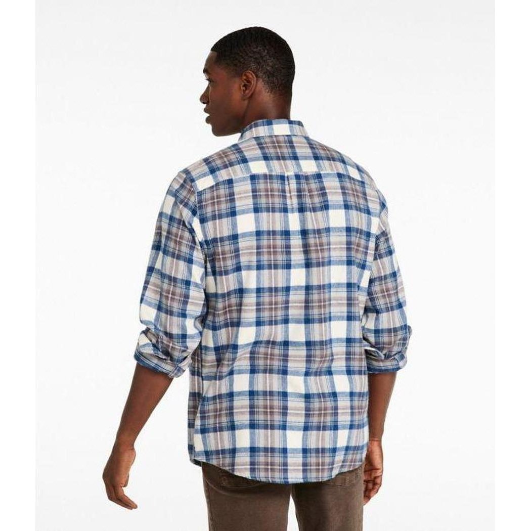 L.L.Bean Men's Long Sleeve Scotch Plaid Flannel Shirt-Men's - Clothing - Tops-Appalachian Outfitters