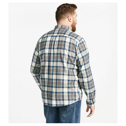 L.L.Bean Men's Long Sleeve Scotch Plaid Flannel Shirt-Men's - Clothing - Tops-Appalachian Outfitters