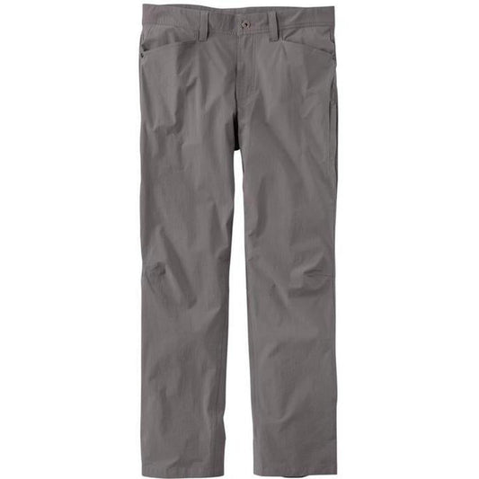 Front view of the L.L.Bean Men's No Fly Zone Pants in Dark Silt against a white background.