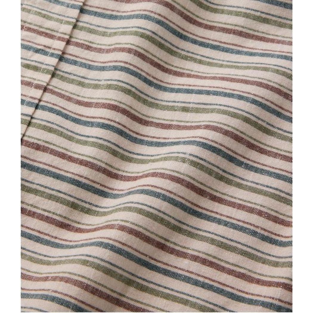 L.L.Bean Men's Stonecoast Cotton Hemp Shirt Long Sleeve Slightly Fitted Stripe-Men's - Clothing - Tops-Appalachian Outfitters