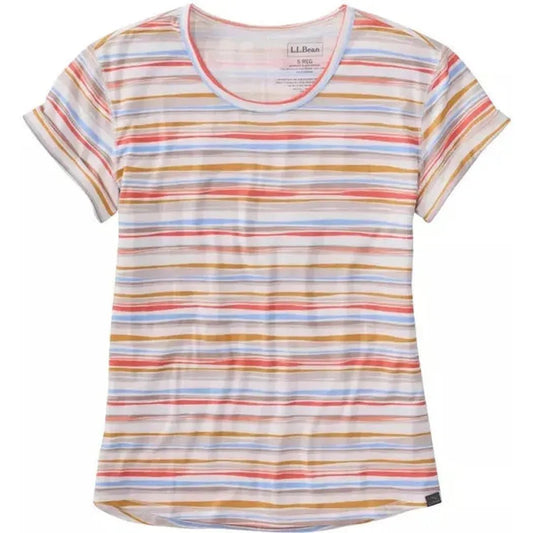 L.L.Bean Women's Everyday SunSmart Lifestyle Tee, Short-Sleeve Print-Women's - Clothing - Tops-Appalachian Outfitters