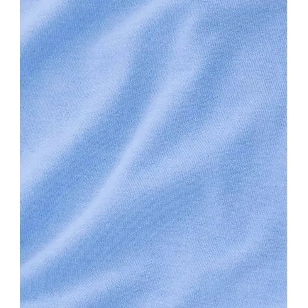 A close-up of the L.L.Bean Women's Everyday SunSmart Lifestyle Tee, Short-Sleeve in Seaboard Blue showing the fabric texture.