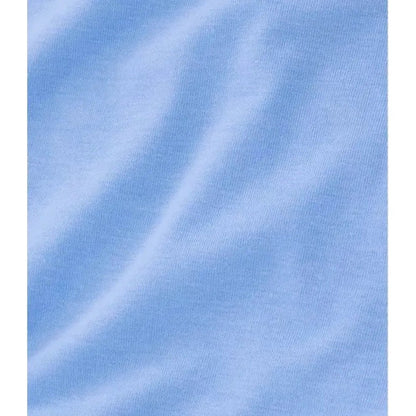 A close-up of the L.L.Bean Women's Everyday SunSmart Lifestyle Tee, Short-Sleeve in Seaboard Blue showing the fabric texture.