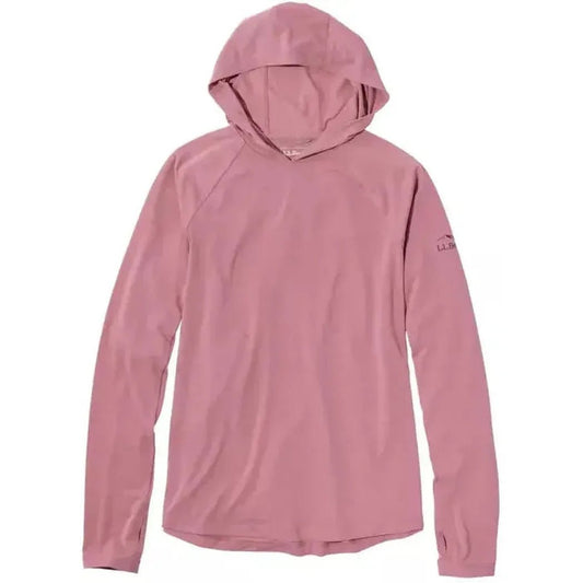 L.L.Bean Women's SunSmart Comfort Hoodie, Long-Sleeve-Women's - Clothing - Tops-Washed Orchid-S-Appalachian Outfitters