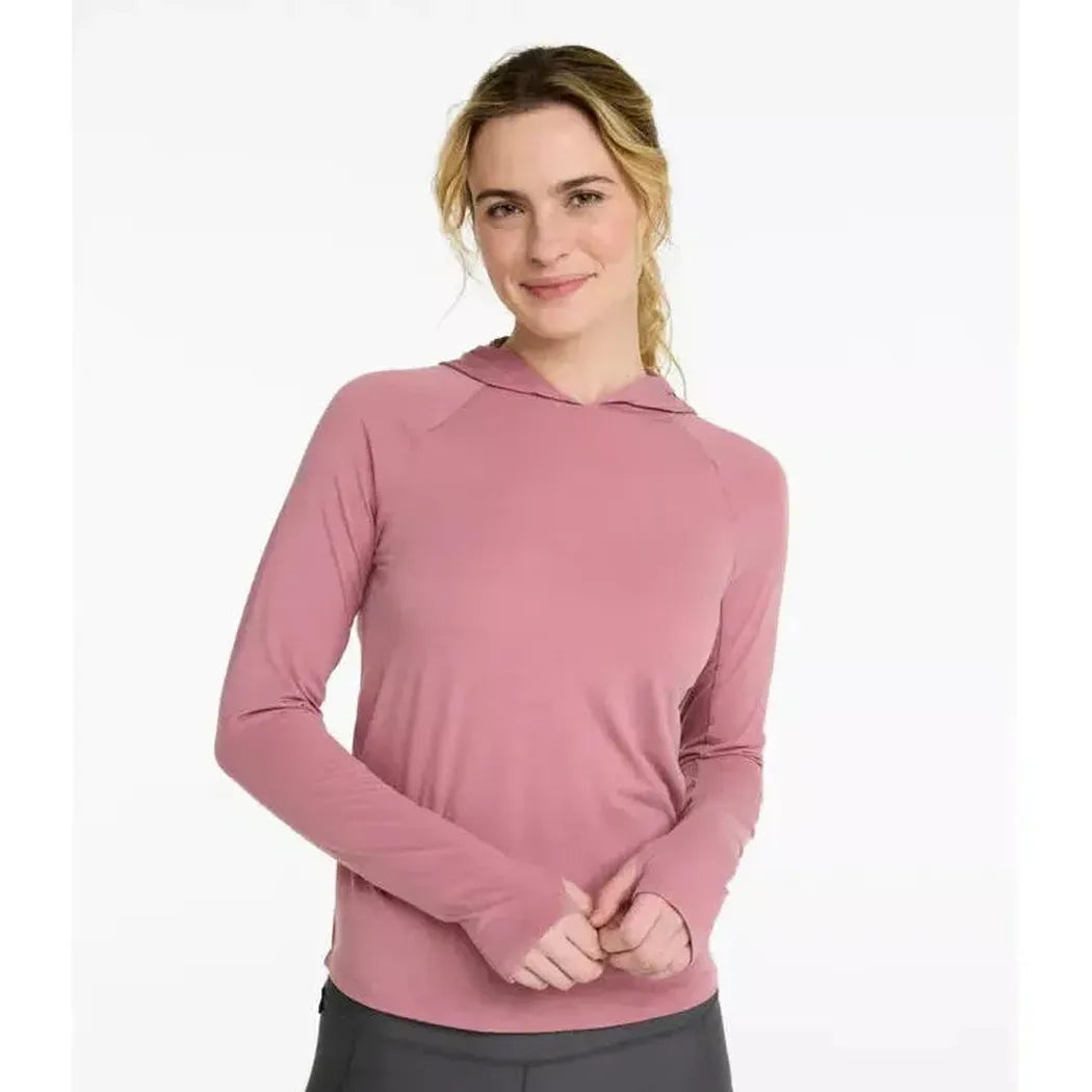 L.L.Bean Women's SunSmart Comfort Hoodie, Long-Sleeve-Women's - Clothing - Tops-Appalachian Outfitters