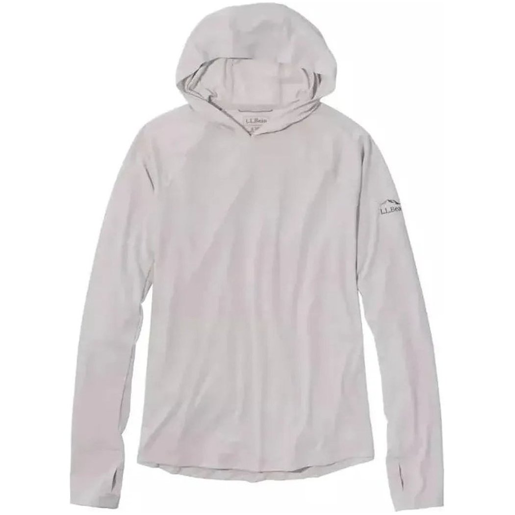 L.L.Bean Women's SunSmart Comfort Hoodie, Long-Sleeve-Women's - Clothing - Tops-Pewter-S-Appalachian Outfitters