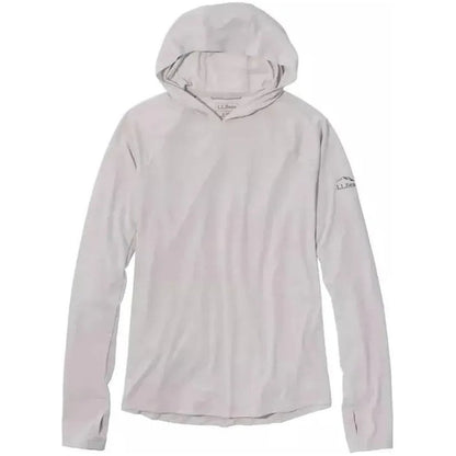 L.L.Bean Women's SunSmart Comfort Hoodie, Long-Sleeve-Women's - Clothing - Tops-Pewter-S-Appalachian Outfitters