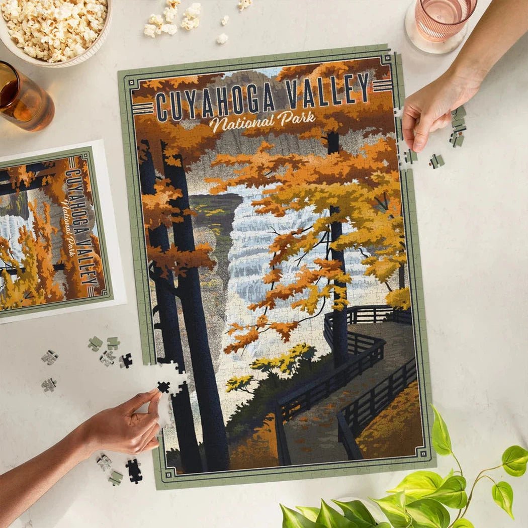 Lantern Press 1000 PIECE PUZZLE Cuyahoga Valley National Park, Ohio Litho-Accessories - Games-Appalachian Outfitters