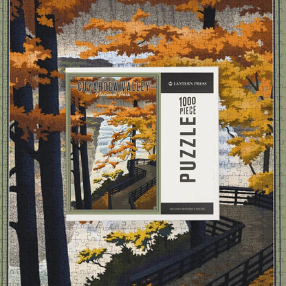 Lantern Press 1000 PIECE PUZZLE Cuyahoga Valley National Park, Ohio Litho-Accessories - Games-Appalachian Outfitters