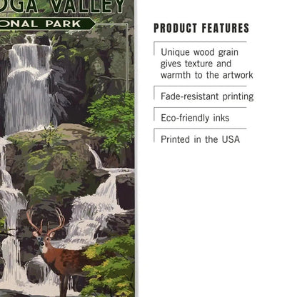 Lantern Press Cuyahoga Valley National Park Premium Wood Sign 12x18-Accessories - Novelty - Decor-Appalachian Outfitters