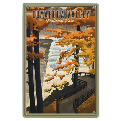 Lantern Press Cuyahoga Valley National Park Wood Art Sign 6x9-Accessories - Novelty - Decor-Lithograph-Appalachian Outfitters