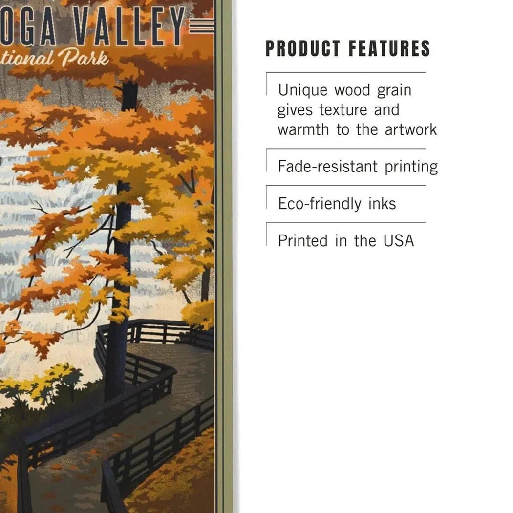 Lantern Press Cuyahoga Valley National Park Wood Art Sign 6x9-Accessories - Novelty - Decor-Appalachian Outfitters