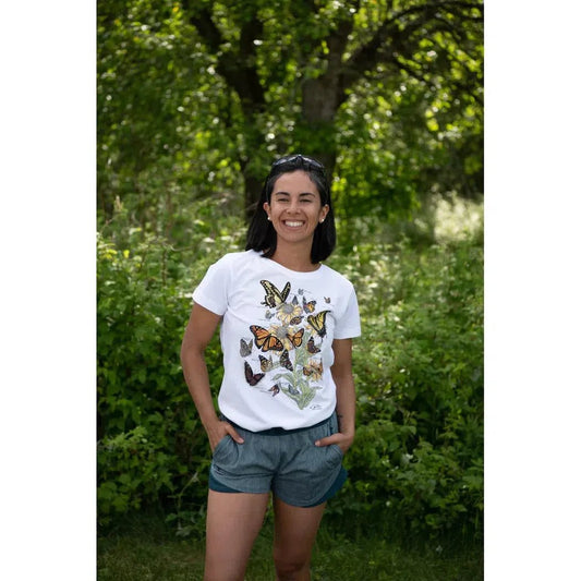 Liberty Graphics Butterflies of North America Short Sleeve T-Unisex - Clothing - Tops-Appalachian Outfitters