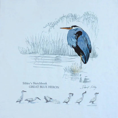 Liberty Graphics David Sibley's Great Blue Heron Short Sleeve T-Unisex - Clothing - Tops-Appalachian Outfitters