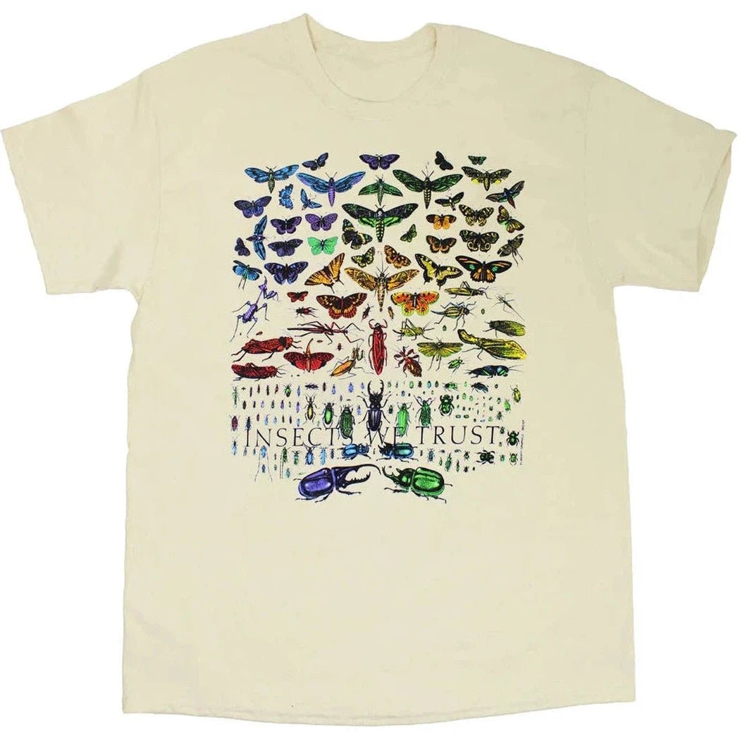 Liberty Graphics Insects We Trust Short Sleeve T-Unisex - Clothing - Tops-Natural-S-Appalachian Outfitters