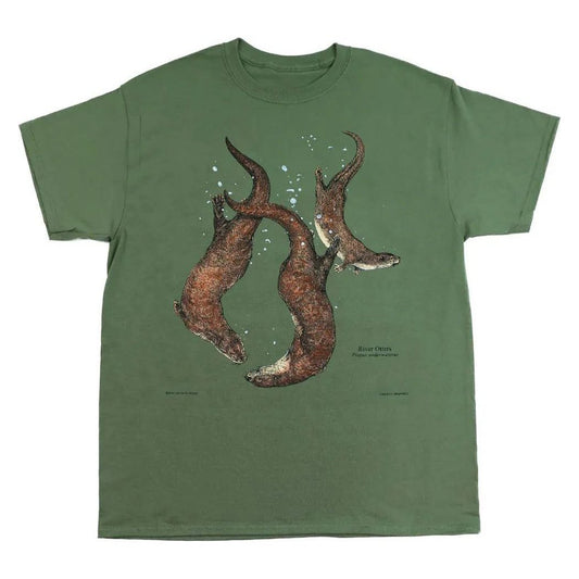 Liberty Graphics River Otters Short Sleeve T-Unisex - Clothing - Tops-Appalachian Outfitters