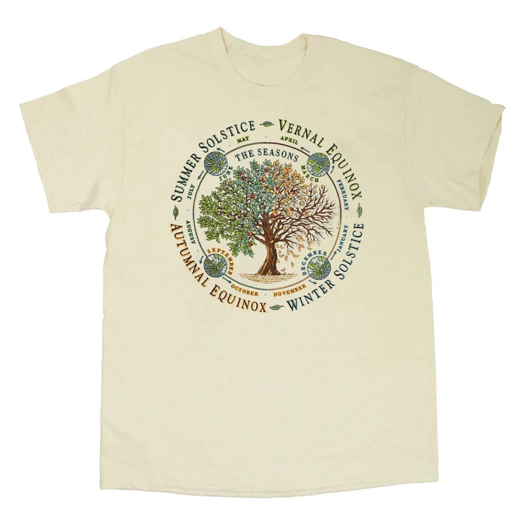 Liberty Graphics The Seasons Short Sleeve T-Unisex - Clothing - Tops-Natural-S-Appalachian Outfitters