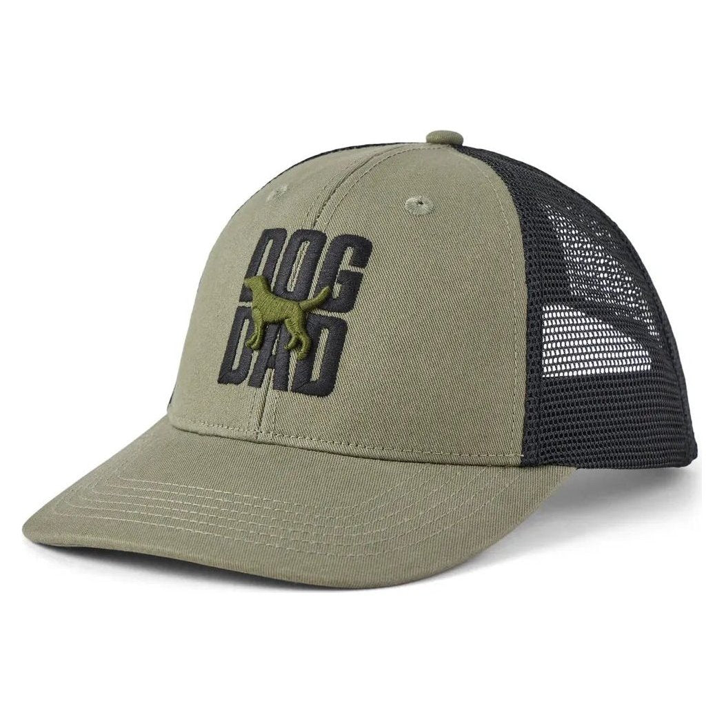 Life is Good Adult Unisex Dog Dad Silo Stack Trucker-Accessories - Hats - Unisex-Appalachian Outfitters