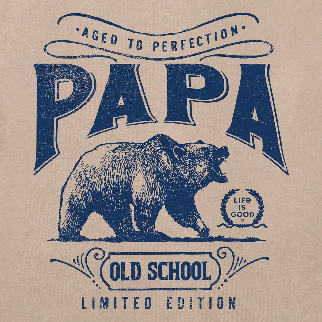 Life is Good Men's Aged to Perfection Papa Short Sleeve Crusher Tee-Men's - Clothing - Tops-Appalachian Outfitters