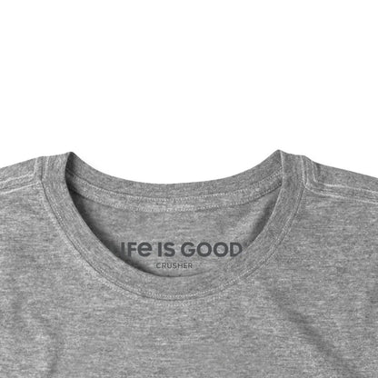 Life is Good Men's Beer Can Short Sleevecrusher-lite-Men's - Clothing - Tops-Appalachian Outfitters