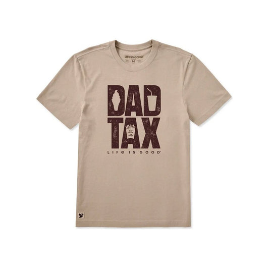 Life is Good Men's Dad Tax Stack Short Sleeve Crusher Tee-Men's - Clothing - Tops-Appalachian Outfitters