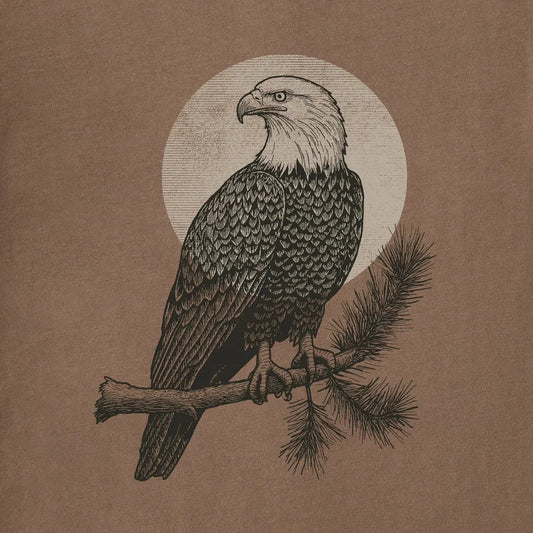 Life is Good Men's Eagle Moon Short Sleeve Crusher Tee-Men's - Clothing - Tops-Appalachian Outfitters