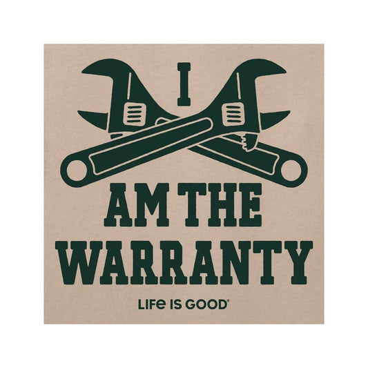 Life is Good Men's I am the Warranty Short Sleeve Crusher Tee-Men's - Clothing - Tops-Appalachian Outfitters