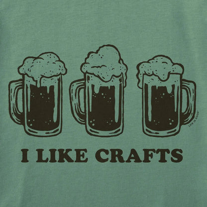 Life is Good Men's I Like Crafts Beers Shortsleeve Crusher-Men's - Clothing - Tops-Appalachian Outfitters