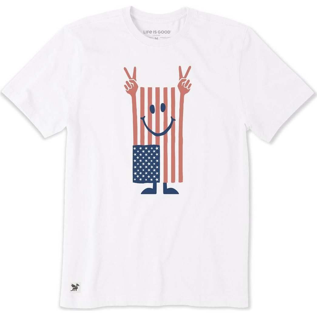 Life is Good Men's Liberty & Laughs Shortsleeve Crusher Tee-Men's - Clothing - Tops-Appalachian Outfitters
