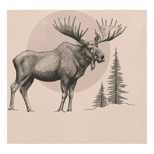 Life is Good Men's Moose Moon Short Sleeve Crusher Tee-Men's - Clothing - Tops-Appalachian Outfitters