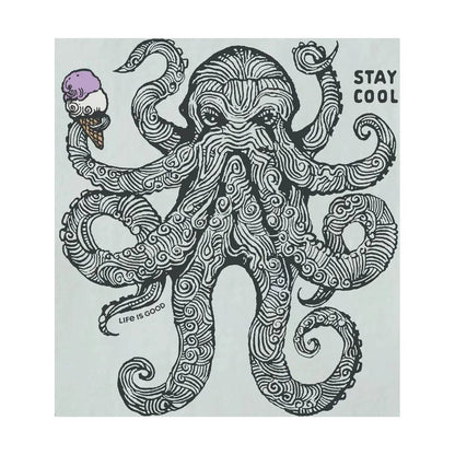 Life is Good Men's Stay Cool Octopus Short Sleeve Crusher-LITE Tee-Men's - Clothing - Tops-Appalachian Outfitters