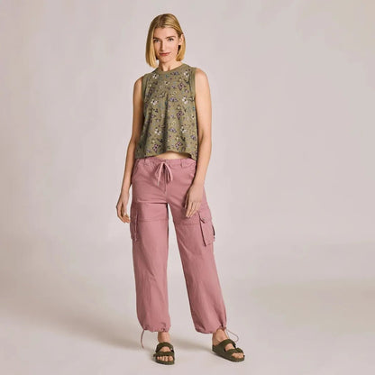 Life is Good Women's Butterfly Garden Pattern Crusher Boxy Tank-Women's - Clothing - Tops-Appalachian Outfitters