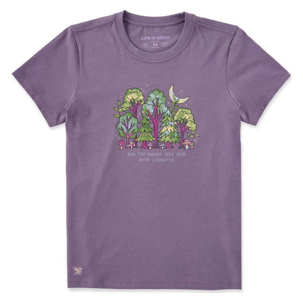 Life is Good Women's Echoes of Laughter Forest Short Sleeve Crusher-LITE Tee-Women's - Clothing - Tops-Appalachian Outfitters