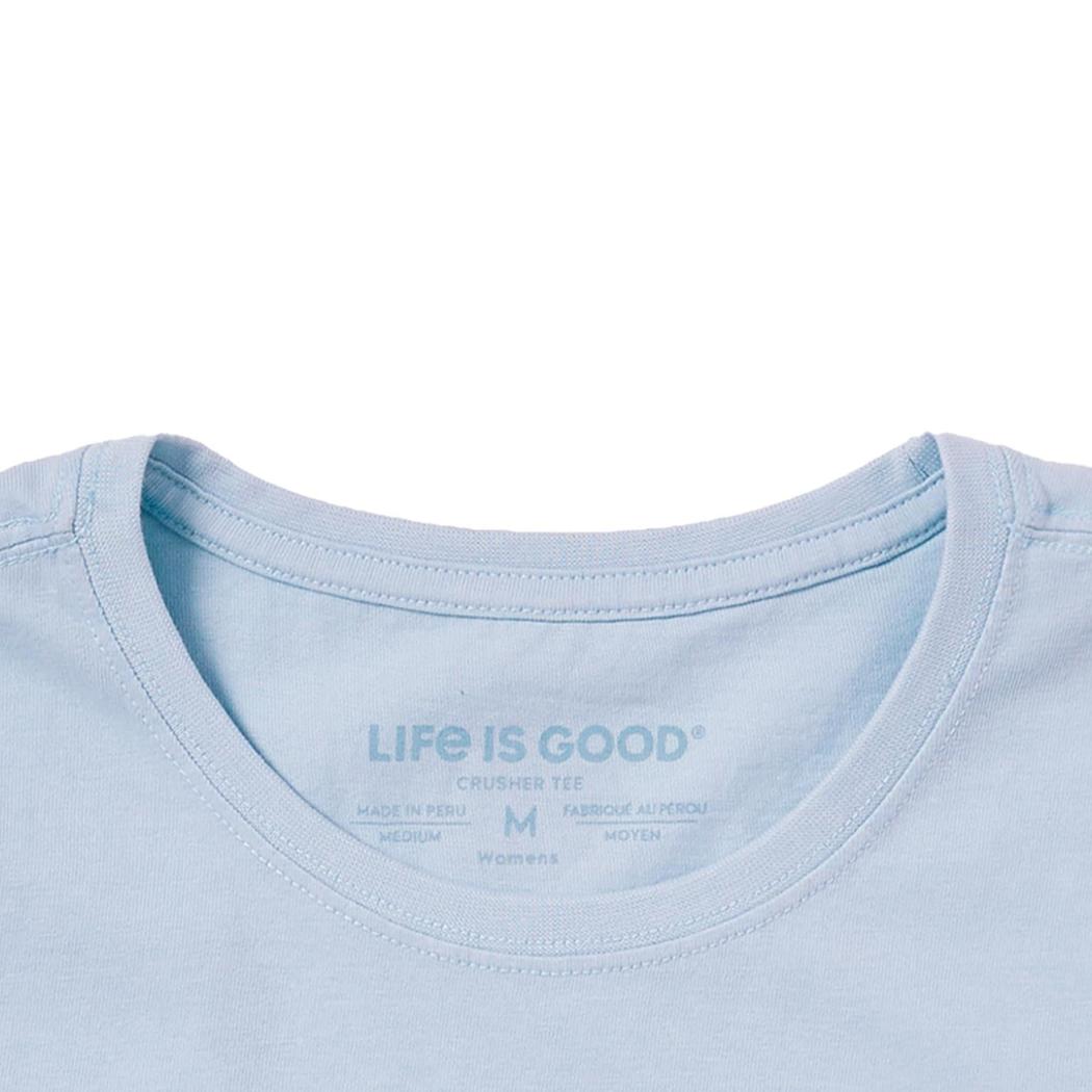 Life is Good Women's Forgetmenot Butterfly Short Sleeve Crusher Tee-Women's - Clothing - Tops-Appalachian Outfitters
