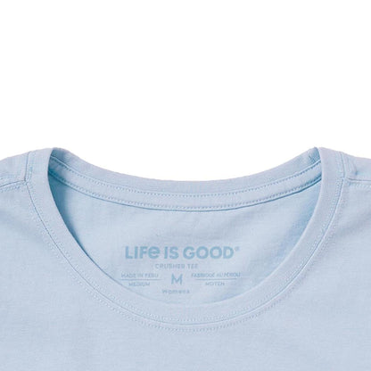 Life is Good Women's Forgetmenot Butterfly Short Sleeve Crusher Tee-Women's - Clothing - Tops-Appalachian Outfitters